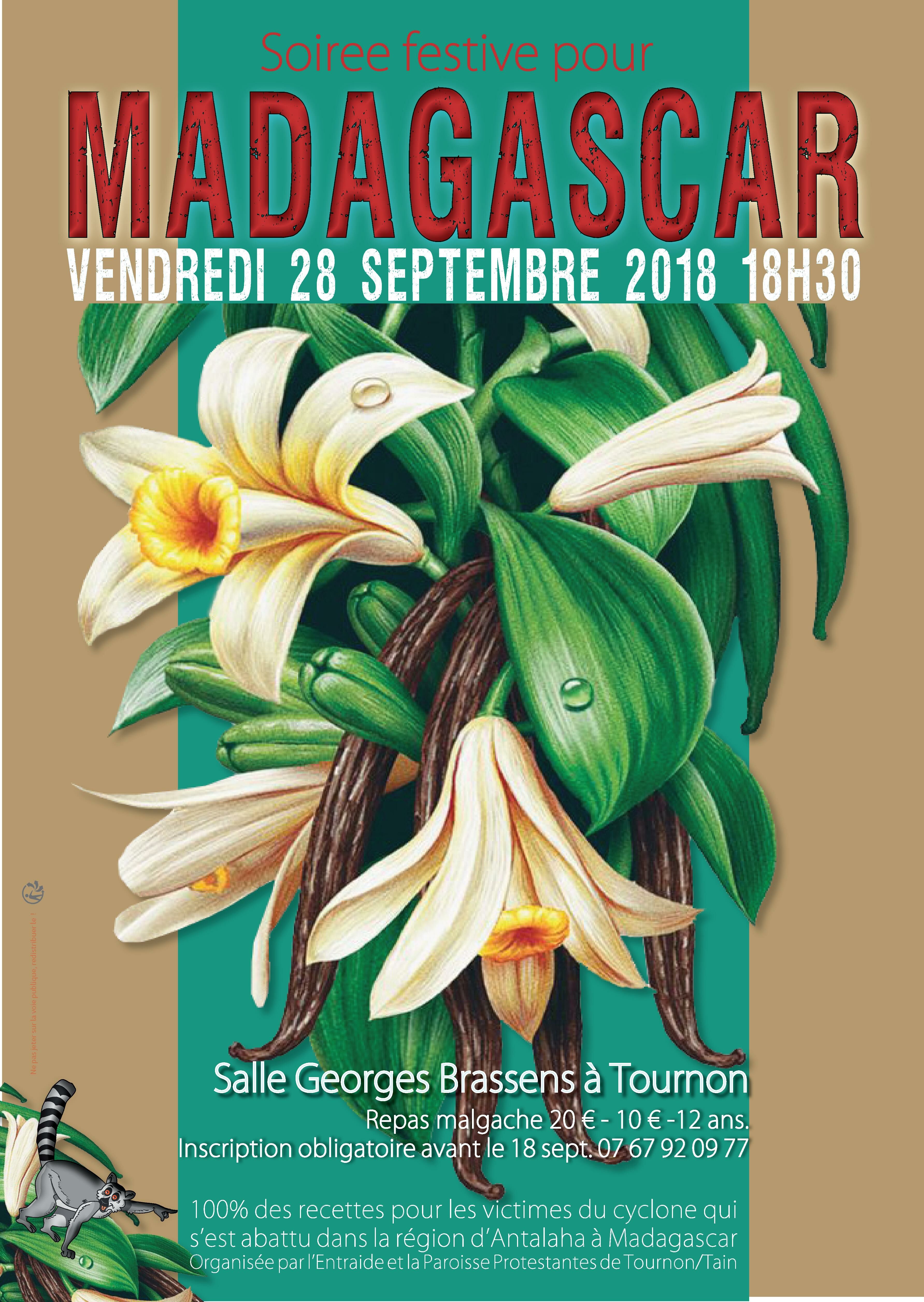 Affiche soirée Madagascar